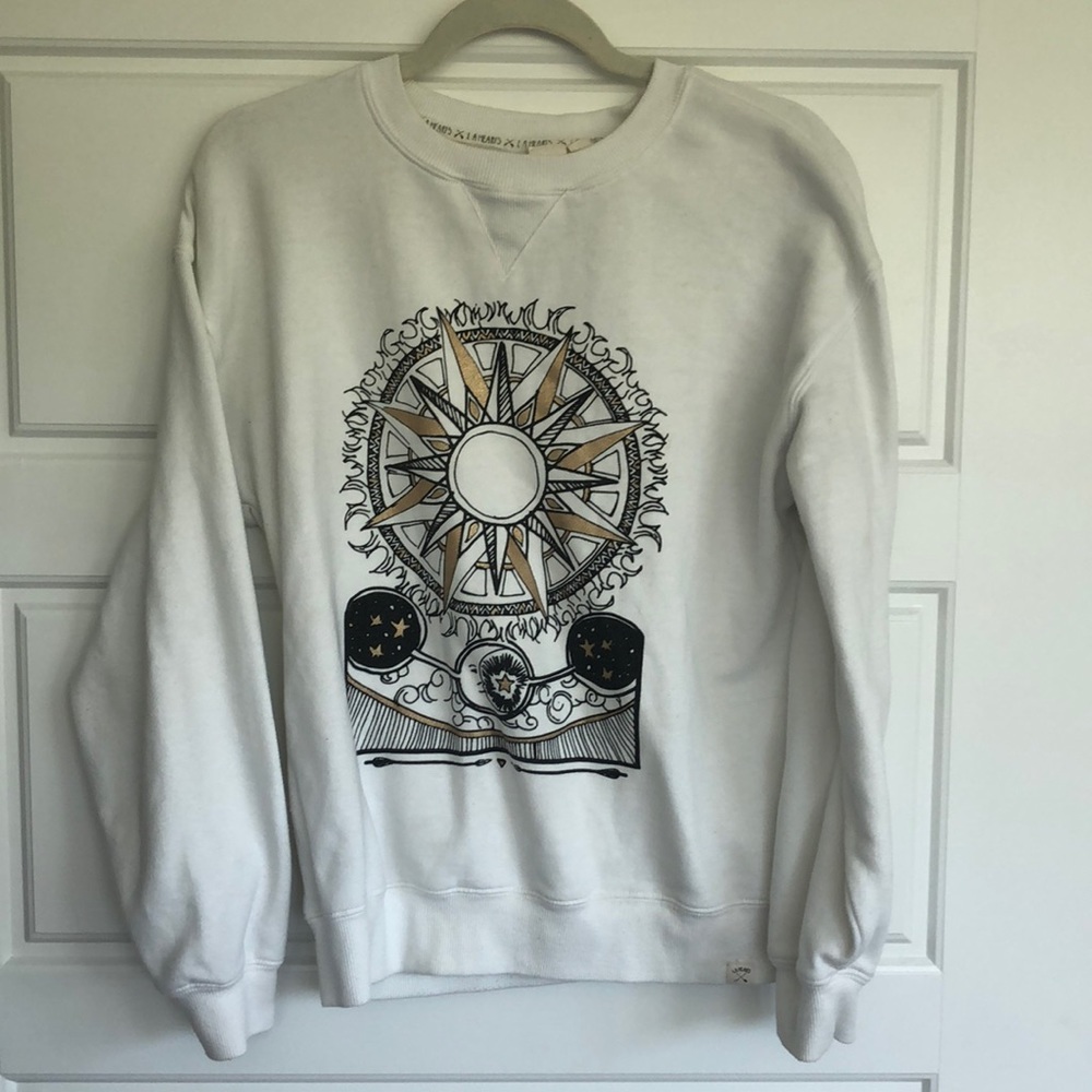 PacSun White Graphic Sweatshirt